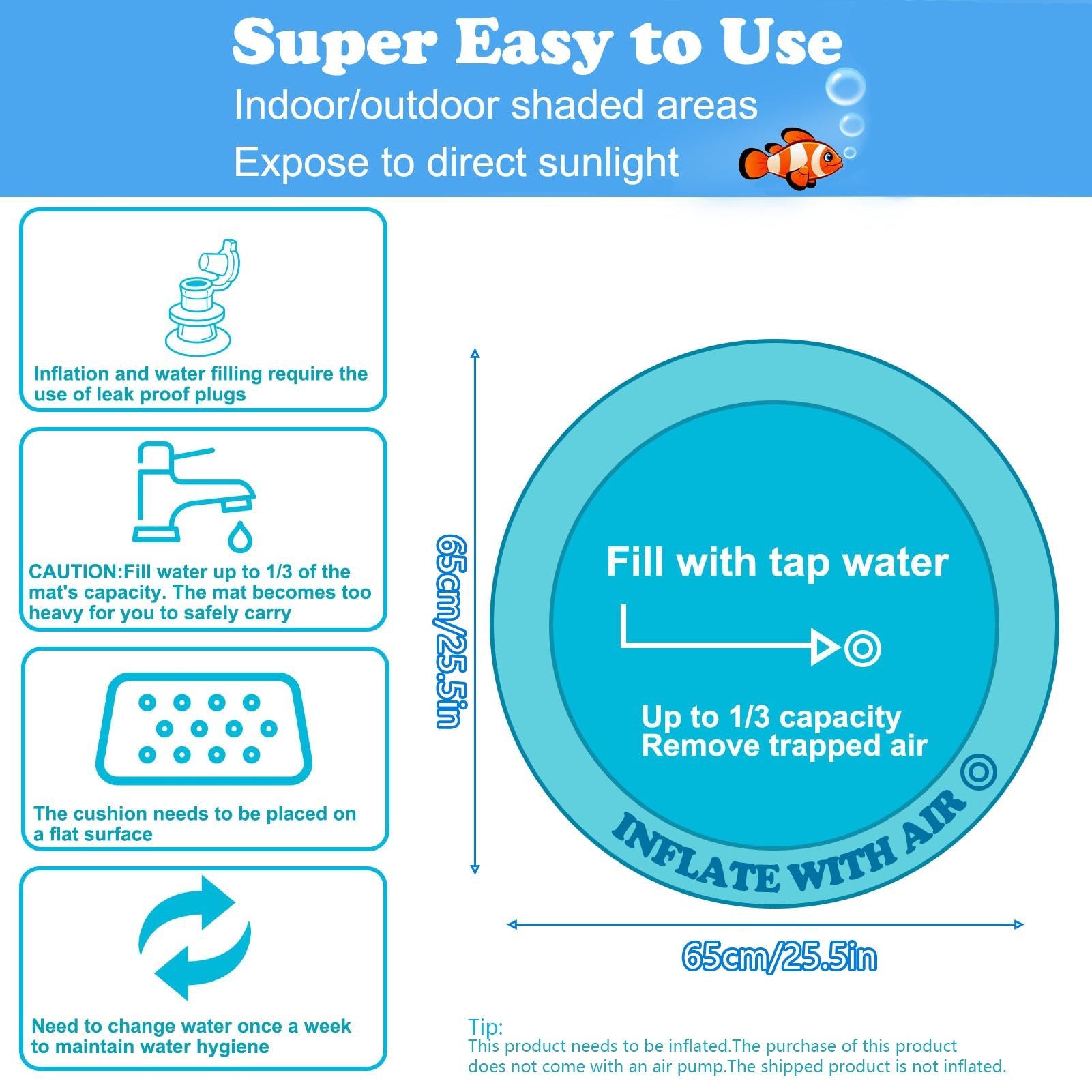 Water Sensory Playmat For Cats