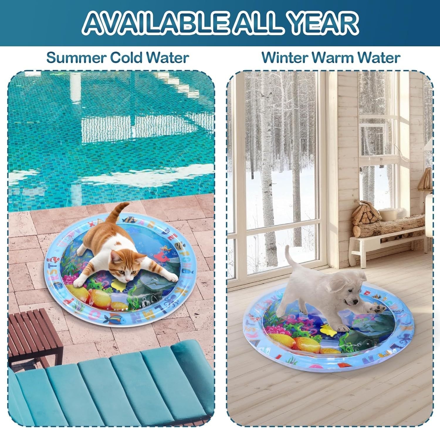 Water Sensory Playmat For Cats