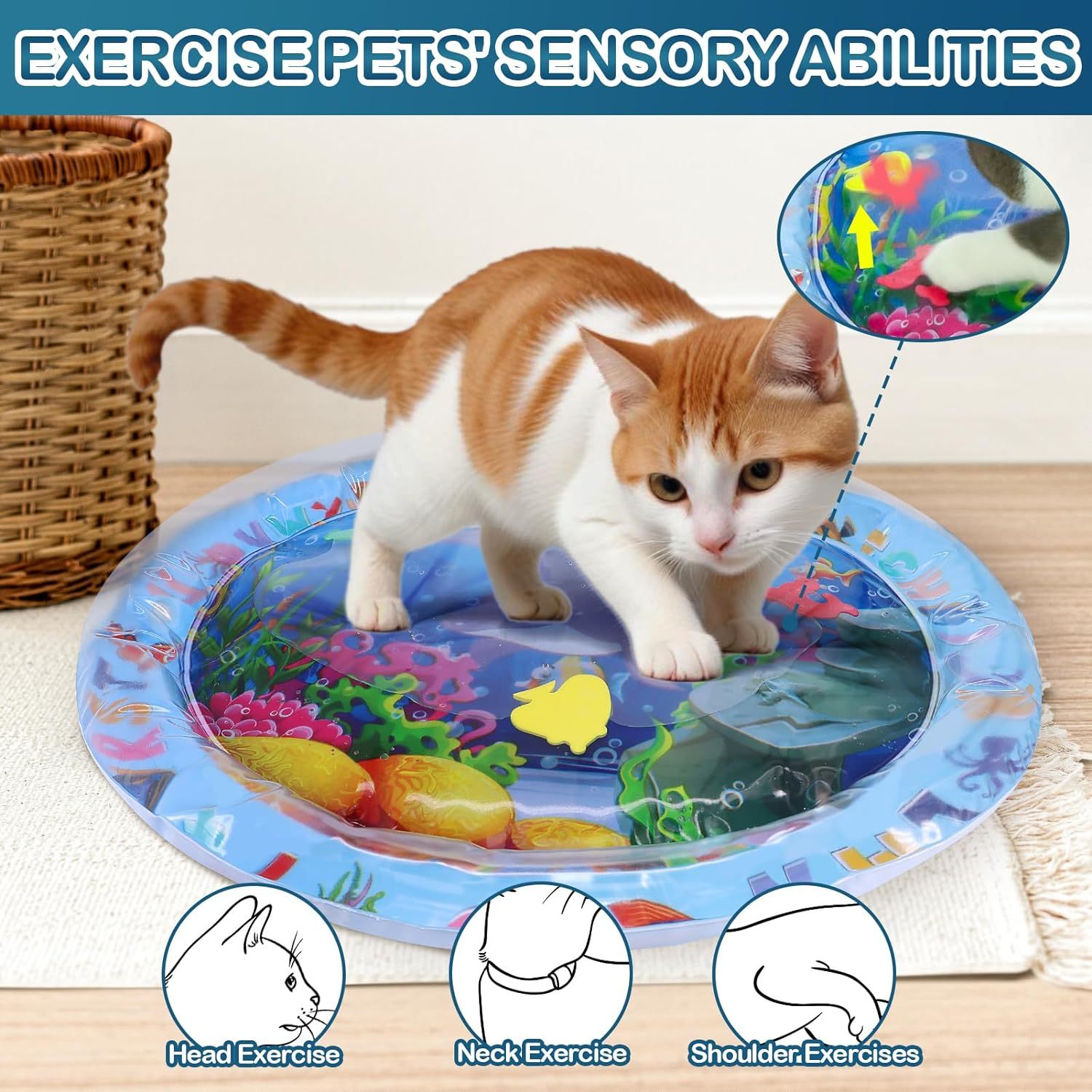 Water Sensory Playmat For Cats