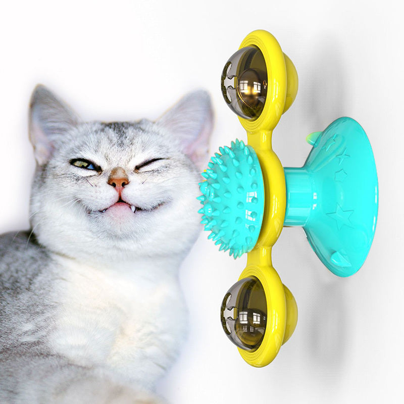 Cat Rotating Windmill Multi-Function Scratching Device Toy