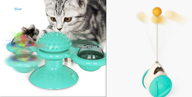 Cat Rotating Windmill Multi-Function Scratching Device Toy