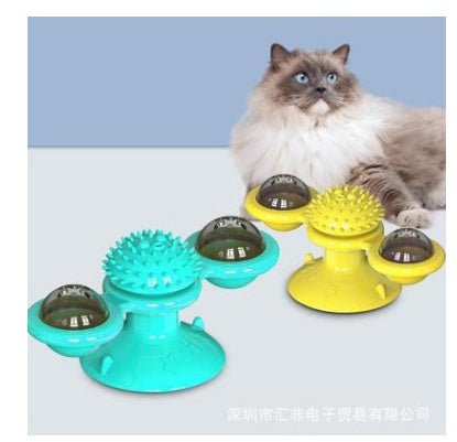 Cat Rotating Windmill Multi-Function Scratching Device Toy