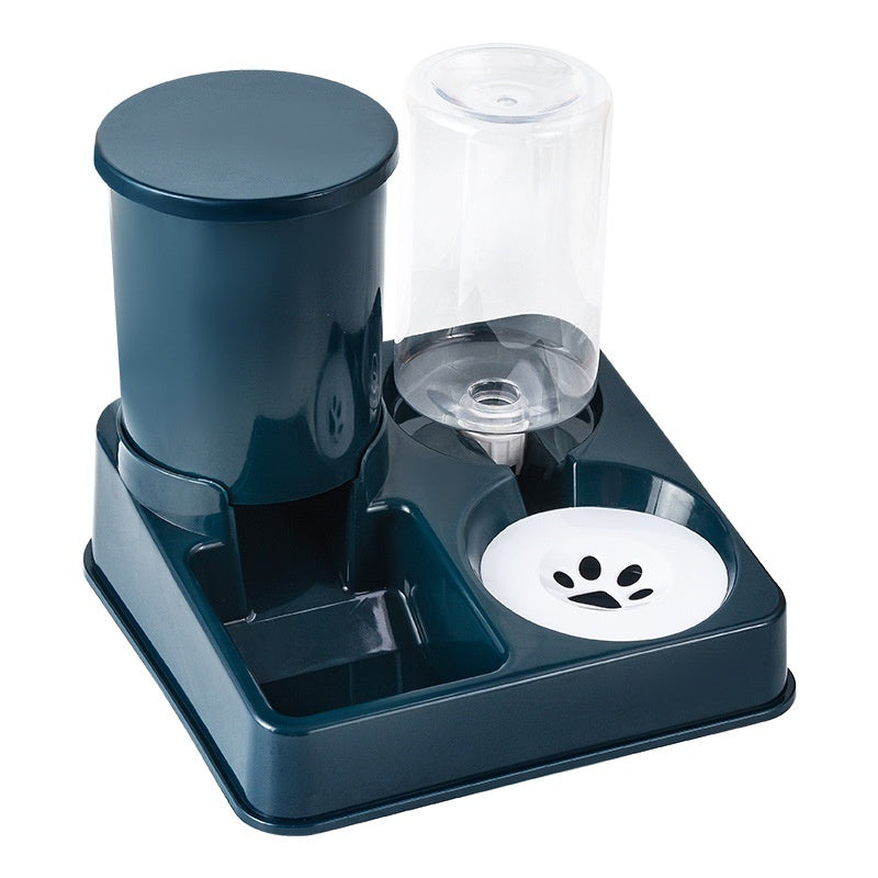 Cat Double Automatic Drinking Water Food Basin Bowl
