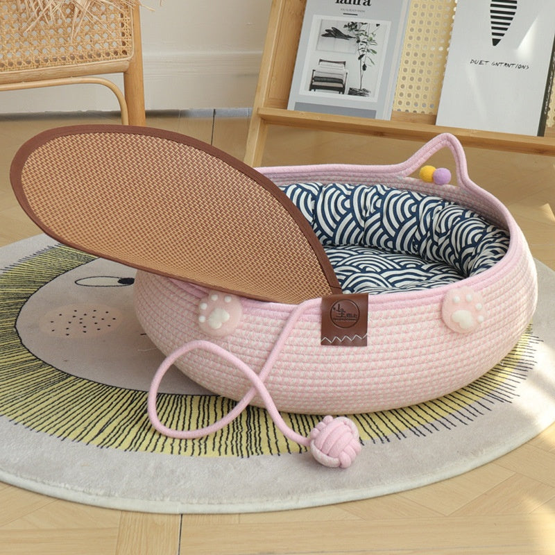 Bamboo Weaving Is Resistant To Scratching Pet Kennels