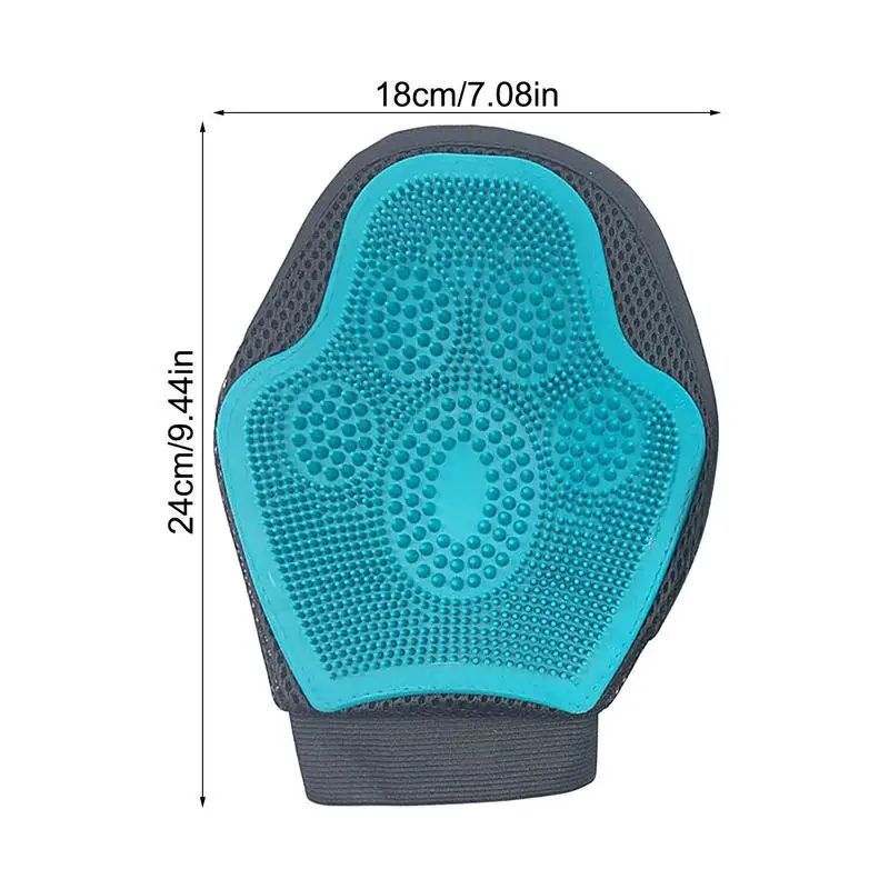 Horse Massage Silicone Scrubber Gloves