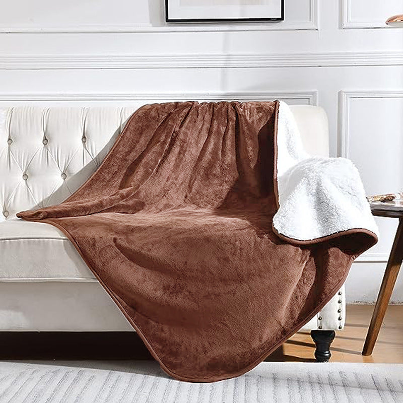 Pet Waterproof Flannel Sherpa Thickened Blanket