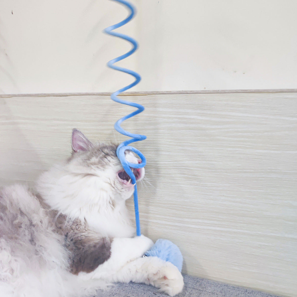 Cat Toy Self-Hi Sucker Spring Rabbit Hair Toys