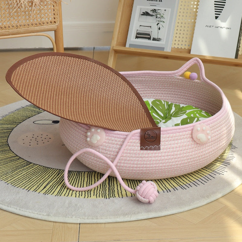 Bamboo Weaving Is Resistant To Scratching Pet Kennels