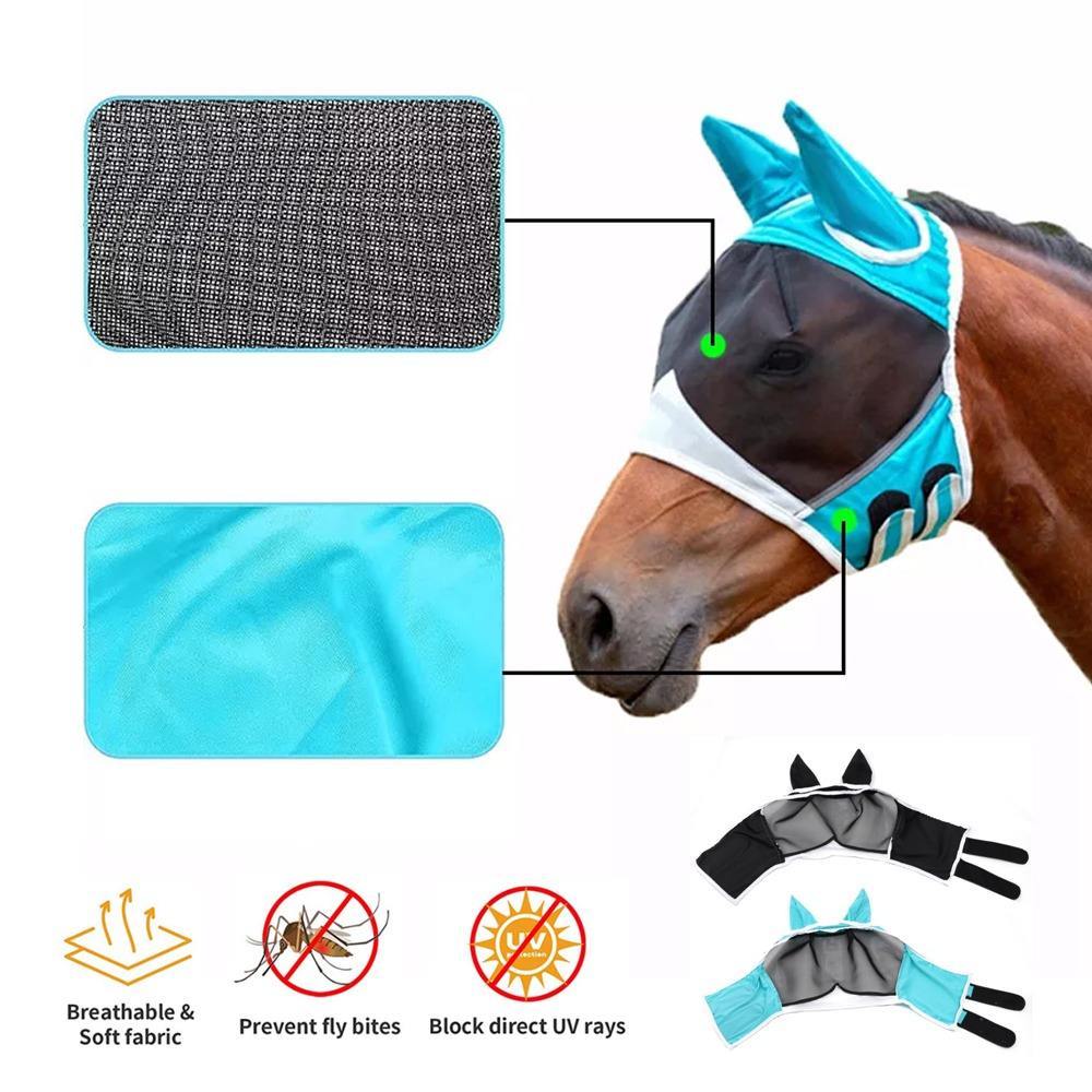 Extra Comfort Grip Soft Mesh Horse Fly Mask
