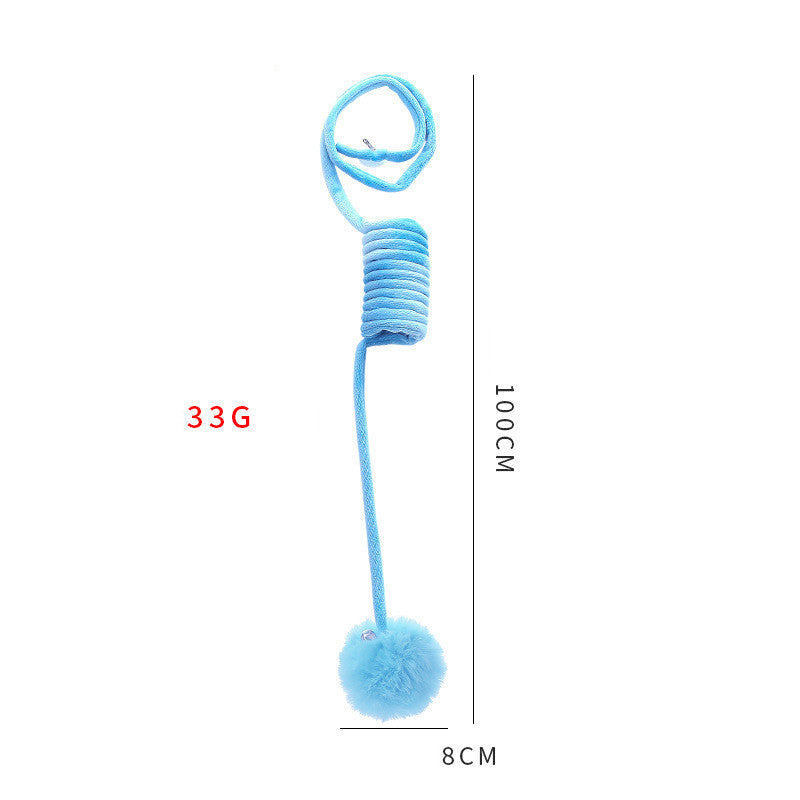 Cat Toy Self-Hi Sucker Spring Rabbit Hair Toys