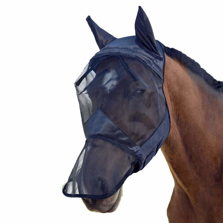 Horse Head Donkey Mosquito Equestrian Fly Mask