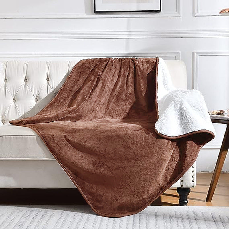 Pet Waterproof Flannel Sherpa Thickened Blanket