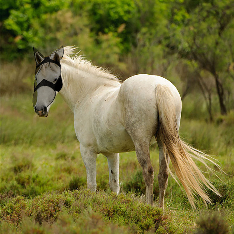 Horse Head Donkey Mosquito Equestrian Fly Mask