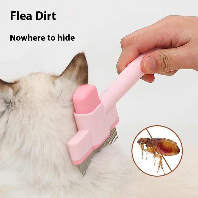 Pet Dog & Cat Flea Removal Dense Gear Comb